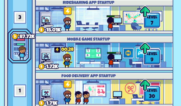 Idle startup tycoon